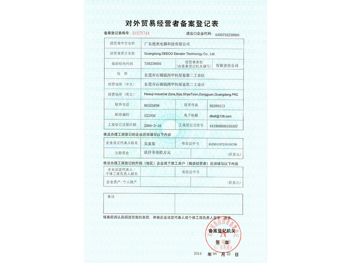 對外貿易經營（yíng）許可